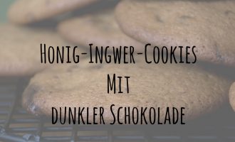 Honig-Ingwer-Cookies mit dunkler Schokolade
