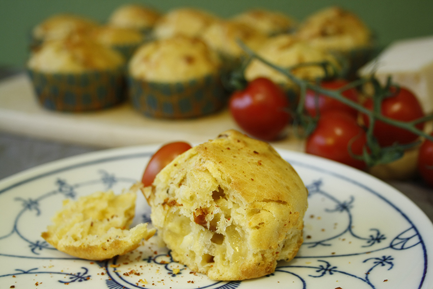 Willkommen zum »Salty Sunday«… Käse-Tomaten-Muffins