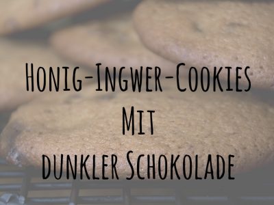 Honig-Ingwer-Cookies mit dunkler Schokolade
